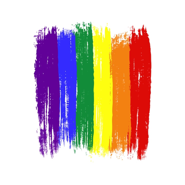 Vector concepto lgbt de la bandera del orgullo del arco iris lgbt