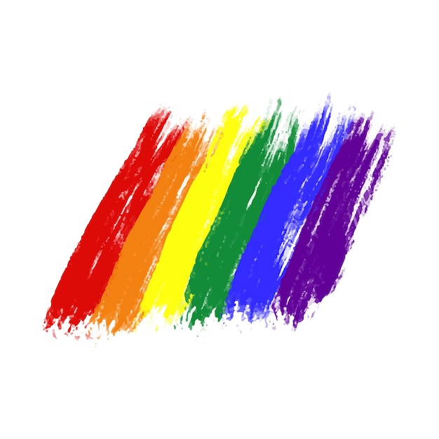 Vector concepto lgbt de la bandera del orgullo del arco iris lgbt
