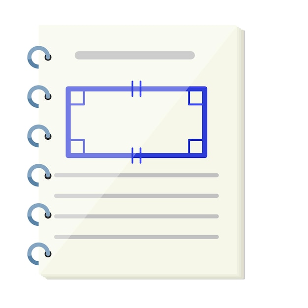 Vector concepto de libro de matemáticas, geométrico - formas