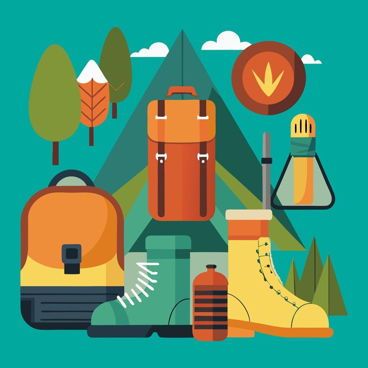 Desde el concepto hasta el lienzo Diseño de vectores de campamento cautivadores