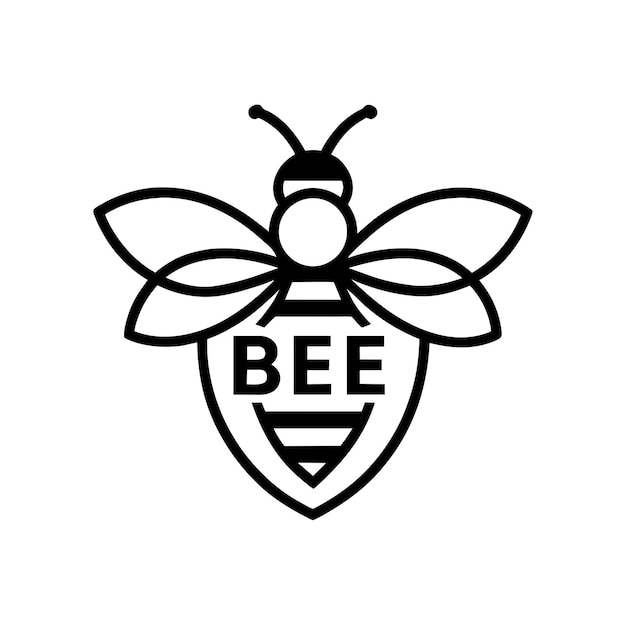 concepto del logotipo de la abeja melífera 13