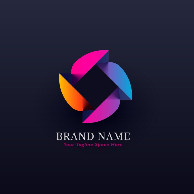 Vector concepto de logotipo abstracto colorido