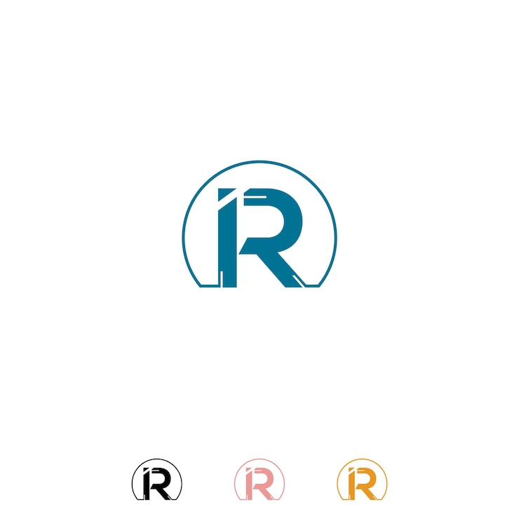 Vector concepto de logotipo abstracto ir o diseño de logotipo ir