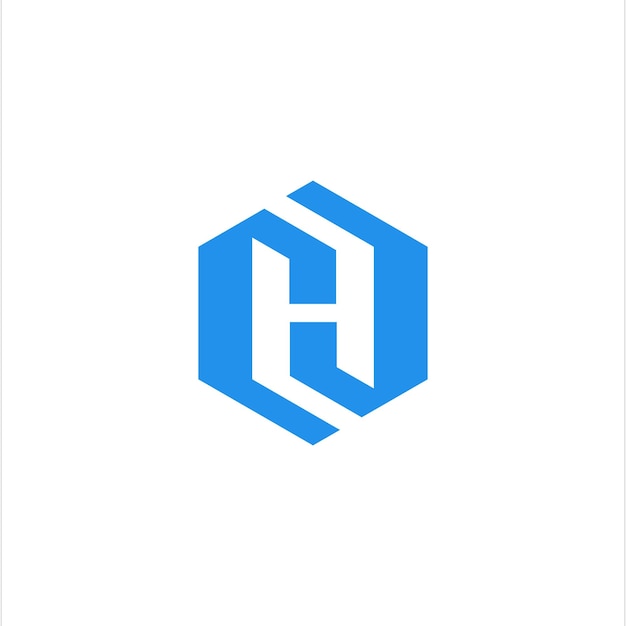 Concepto de logotipo abstracto Letra H Mínimo Diseño vectorial ilustrado
