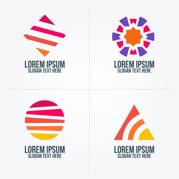 concepto de logotipo abstracto