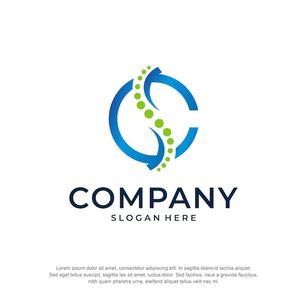 Concepto de logotipo de adn vector premium g inicial