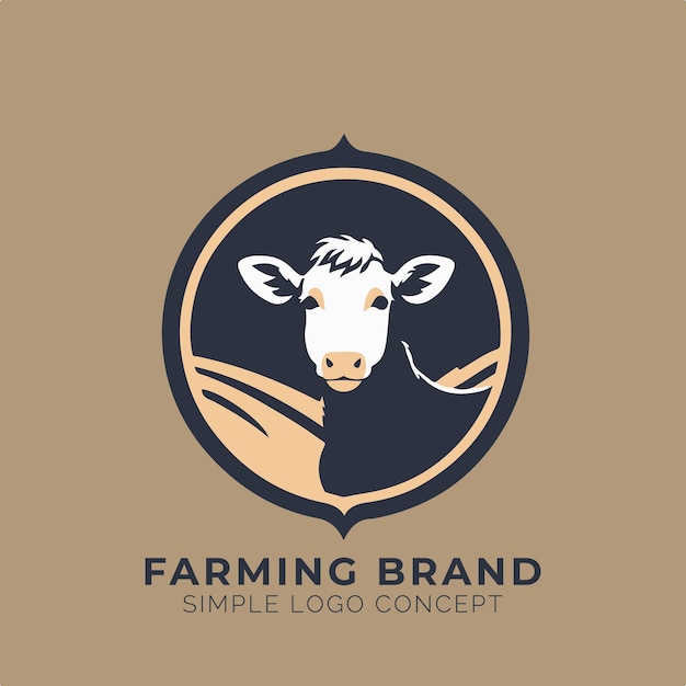 Concepto de logotipo agrícola para empresa y marca