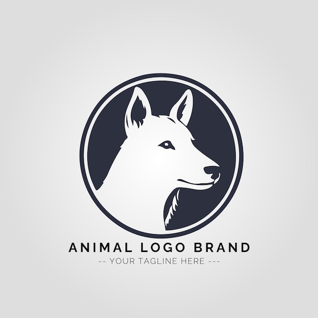 Concepto del logotipo de los animales