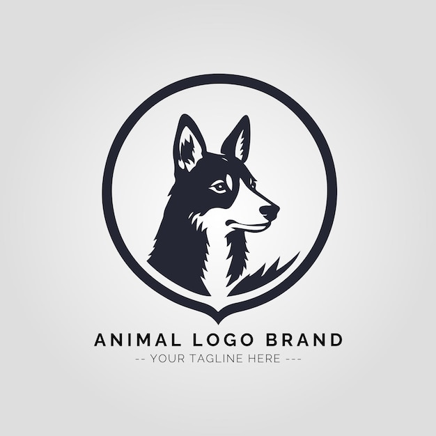 Concepto del logotipo de los animales
