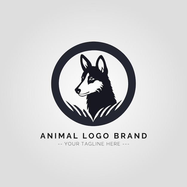 Concepto del logotipo de los animales