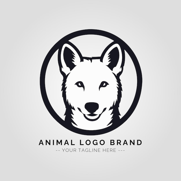 Concepto del logotipo de los animales