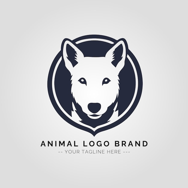 Concepto del logotipo de los animales