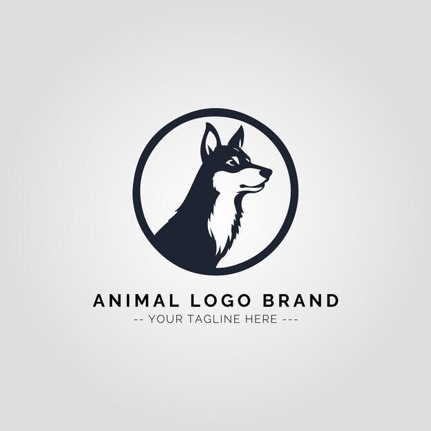 Concepto del logotipo de los animales