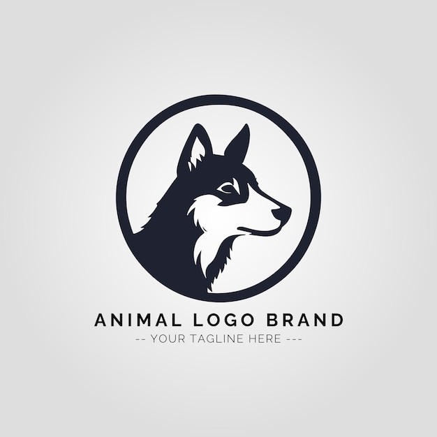 Concepto del logotipo de los animales
