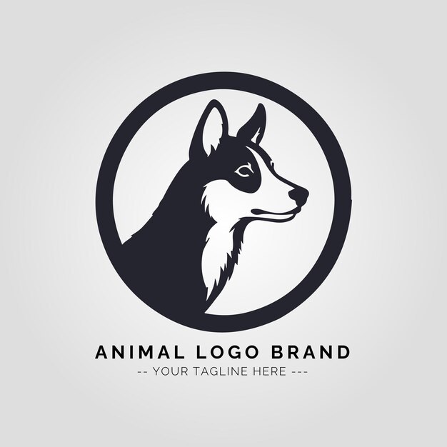 Concepto del logotipo de los animales