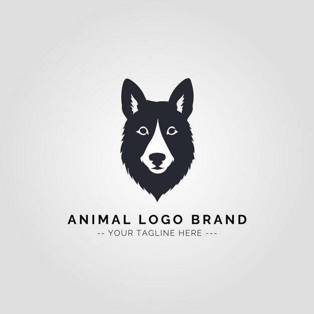 Concepto del logotipo de los animales