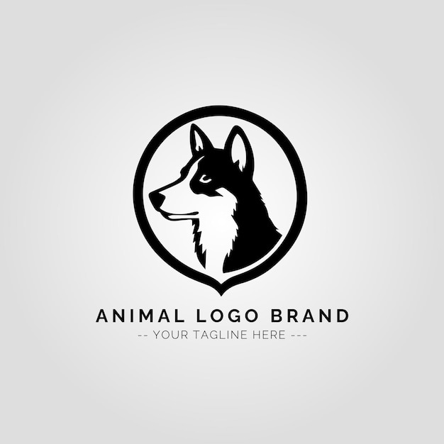Concepto del logotipo de los animales