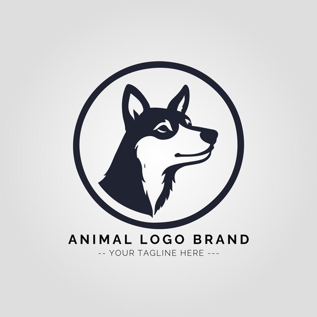 Concepto del logotipo de los animales