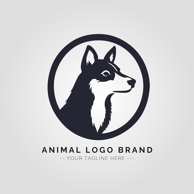 Concepto del logotipo de los animales
