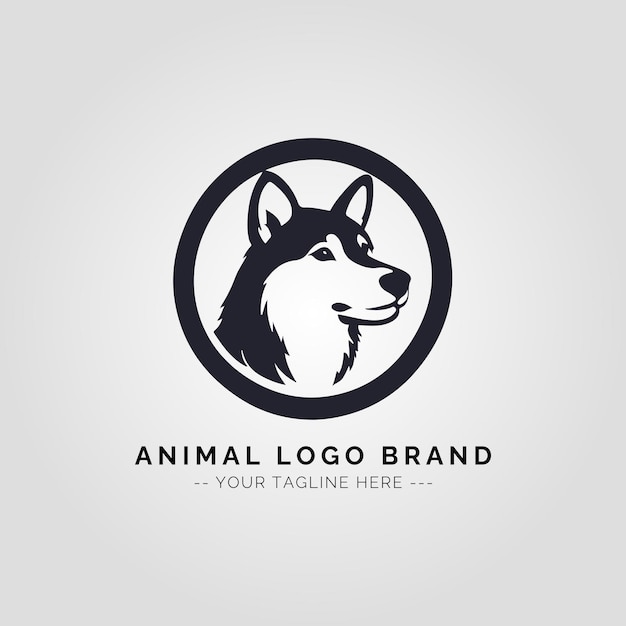Concepto del logotipo de los animales