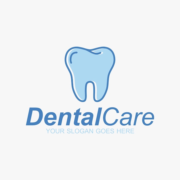 Concepto de logotipo de atención dental