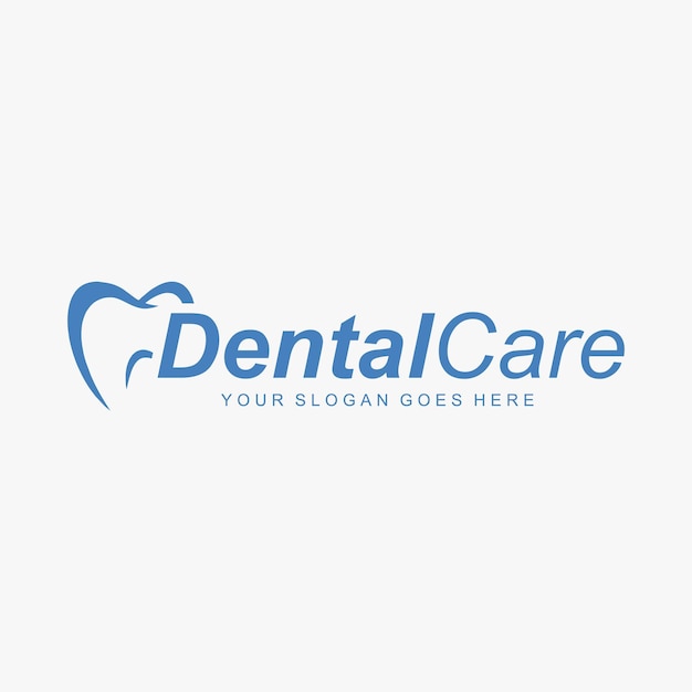 Concepto de logotipo de atención dental