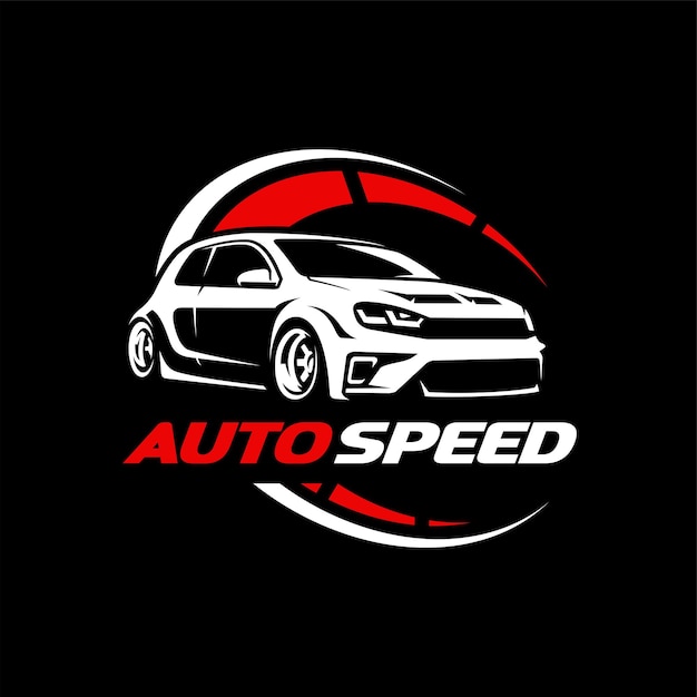 concepto de logotipo de automóvil, logotipo listo para usar