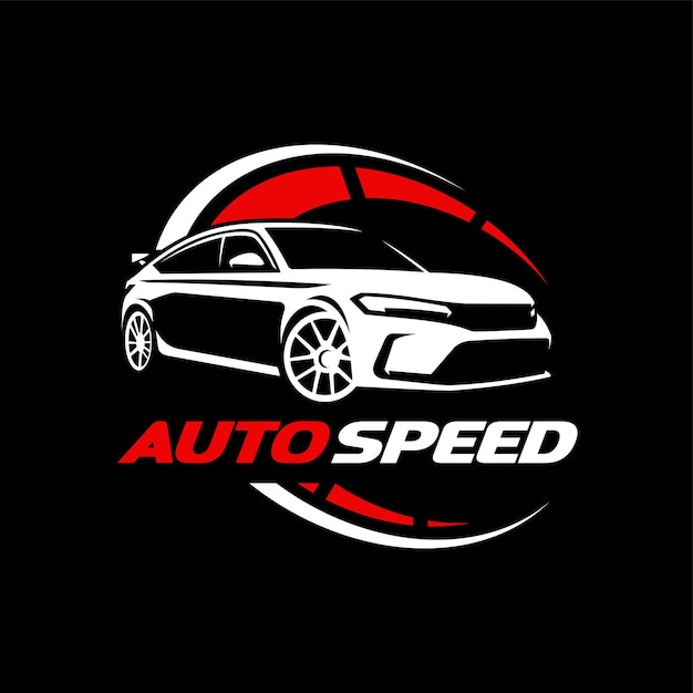 Concepto de logotipo de automóvil, logotipo listo para usar