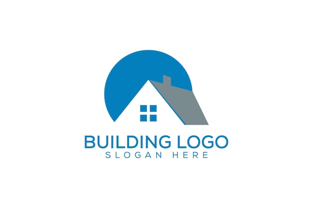 concepto de logotipo de bienes raíces plantilla de diseño vectorial de bienes bienes raíces modernos