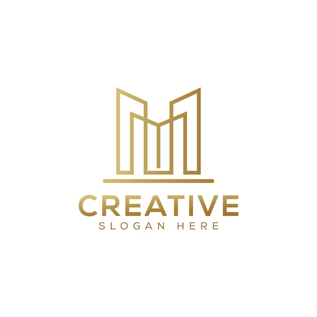 concepto de logotipo de bienes raíces plantilla de diseño vectorial de bienes bienes raíces modernos