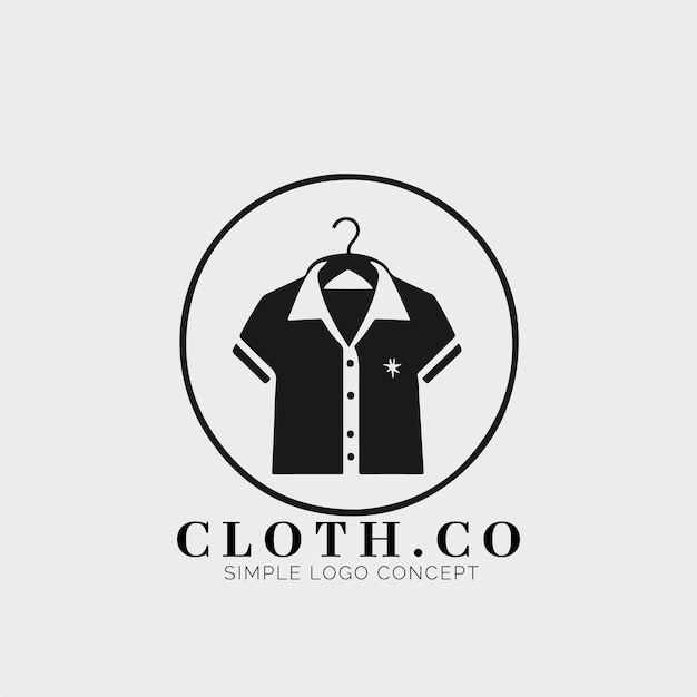 Vector concepto de logotipo de boutique de ropa para empresa y marca