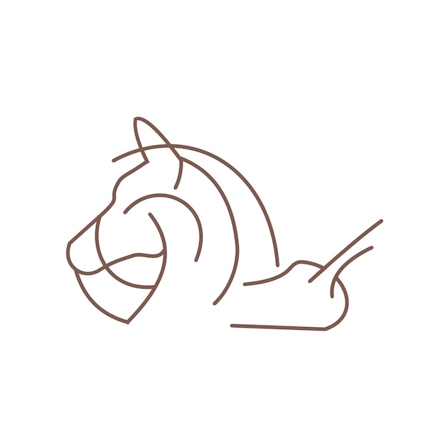 Vector concepto de logotipo de caracol y caballo de una sola línea