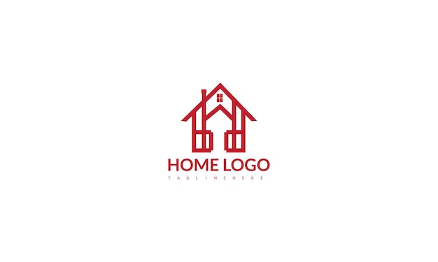 Concepto de logotipo de las casas vectoriales Construcción de servicios inmobiliarios Concepto del logotipo de la casa de crecimiento