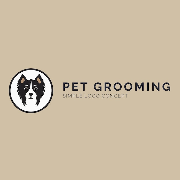 Concepto de logotipo de cuidado de mascotas para empresa y marca
