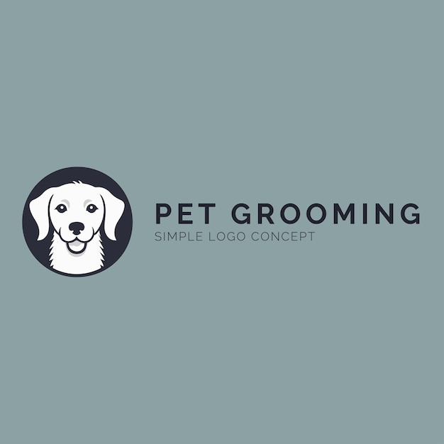 Concepto de logotipo de cuidado de mascotas para empresa y marca