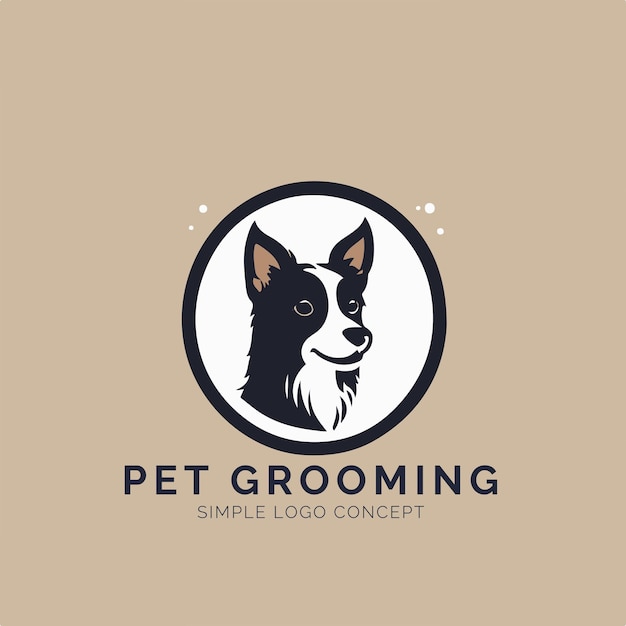 Concepto de logotipo de cuidado de mascotas para empresa y marca