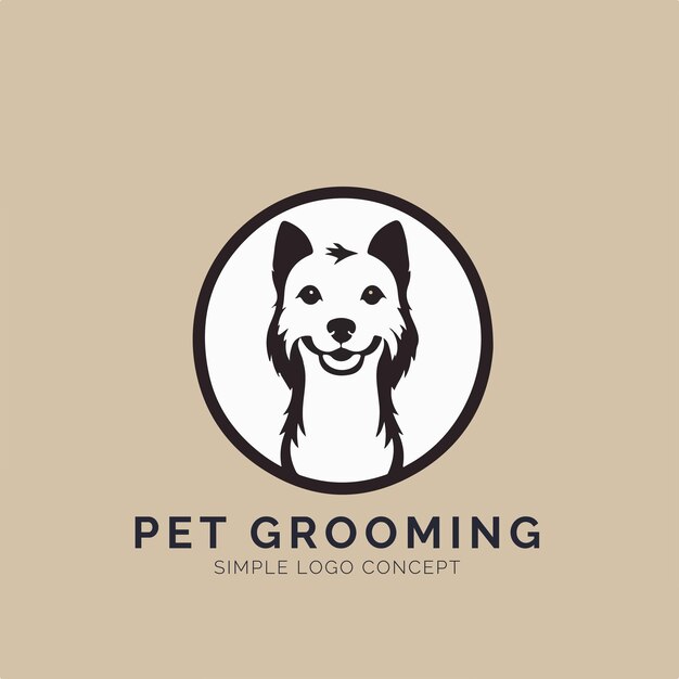 Concepto de logotipo de cuidado de mascotas para empresa y marca