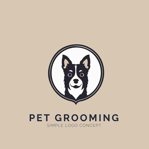 Concepto de logotipo de cuidado de mascotas para empresa y marca