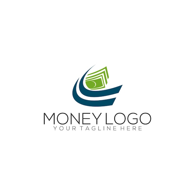 Concepto de logotipo de dinero vector de plantilla de logotipo de finanzas