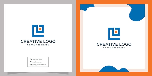 Concepto de logotipo de diseño creativo b