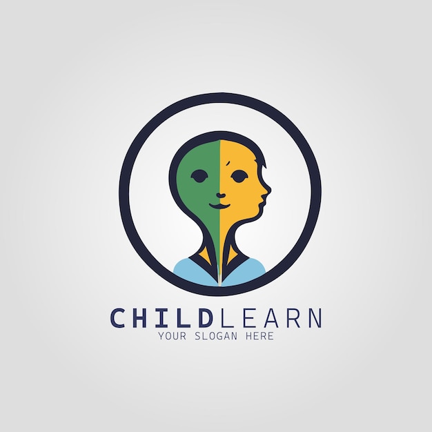 Vector concepto de logotipo de educación infantil para la empresa y la marca