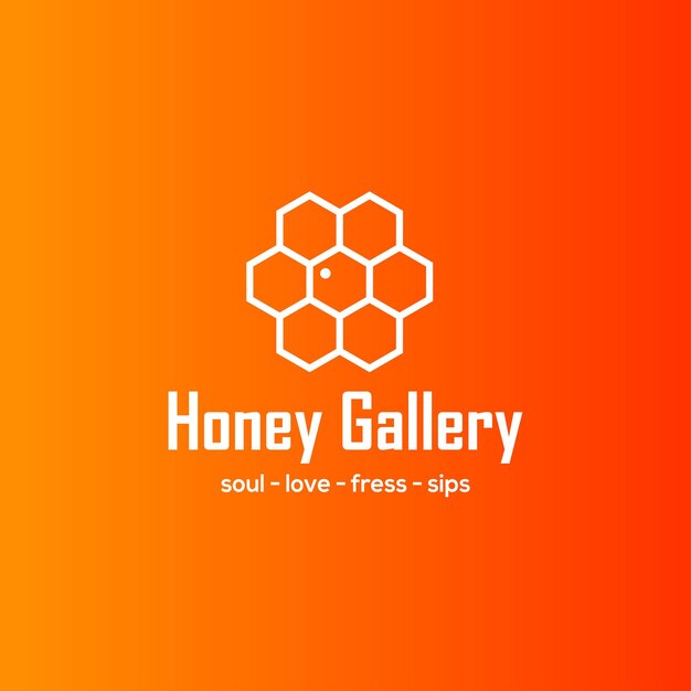 Vector concepto de logotipo empresarial minimalista honey gallery