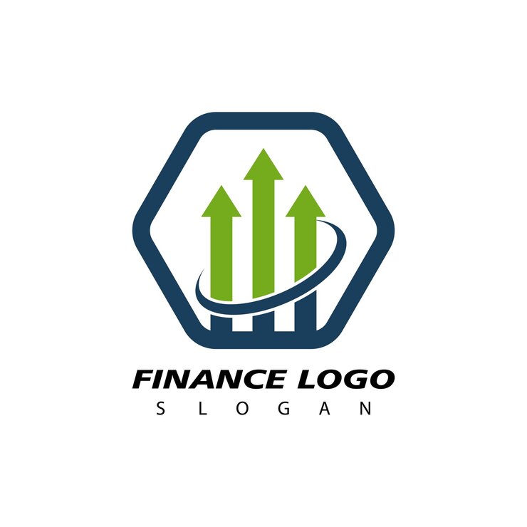 Vector concepto de logotipo financiero concepto de logotipo económico