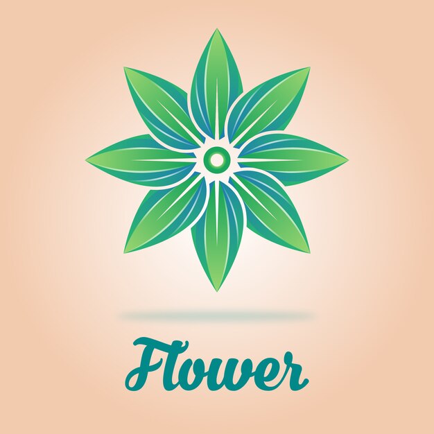 Vector concepto de logotipo de flor