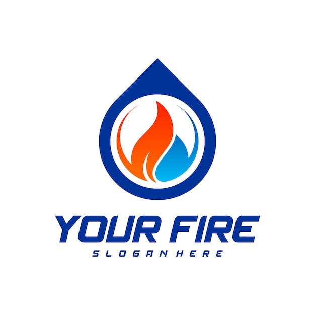 Concepto de logotipo de fuego moderno o diseño de iconos Ilustración vectorial