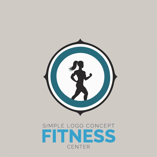 Concepto de logotipo de gimnasio para empresa y marca