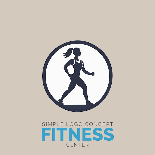 Concepto de logotipo de gimnasio para empresa y marca