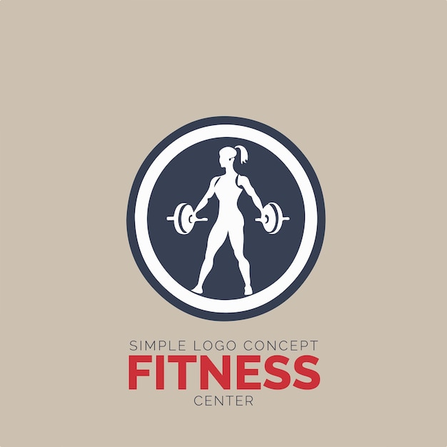 Vector concepto de logotipo de gimnasio para empresa y marca