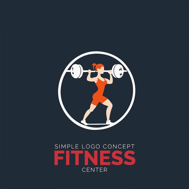 Vector concepto de logotipo de gimnasio para empresa y marca