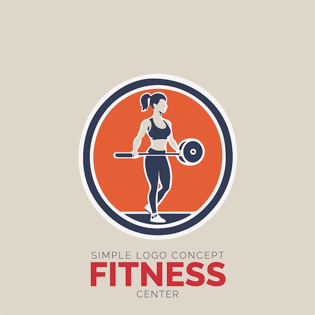 Vector concepto de logotipo de gimnasio para empresa y marca